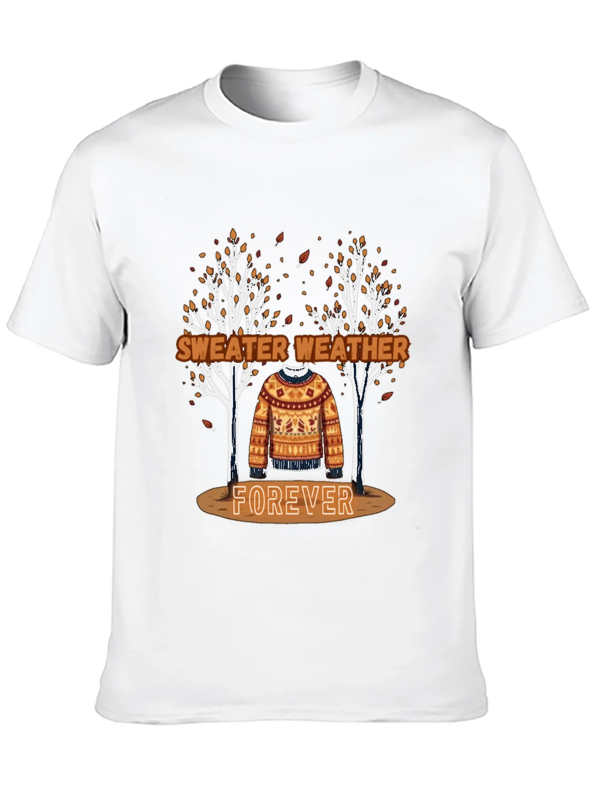 Sweater Weather Forever Tee - Autumn Aesthetic Shirt product image 9