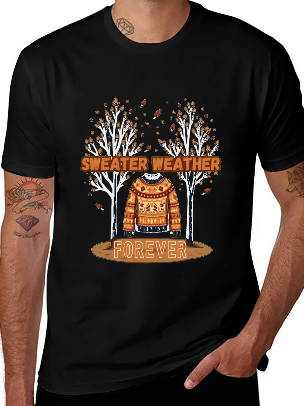 Sweater Weather Forever Tee - Autumn Aesthetic Shirt product image 1