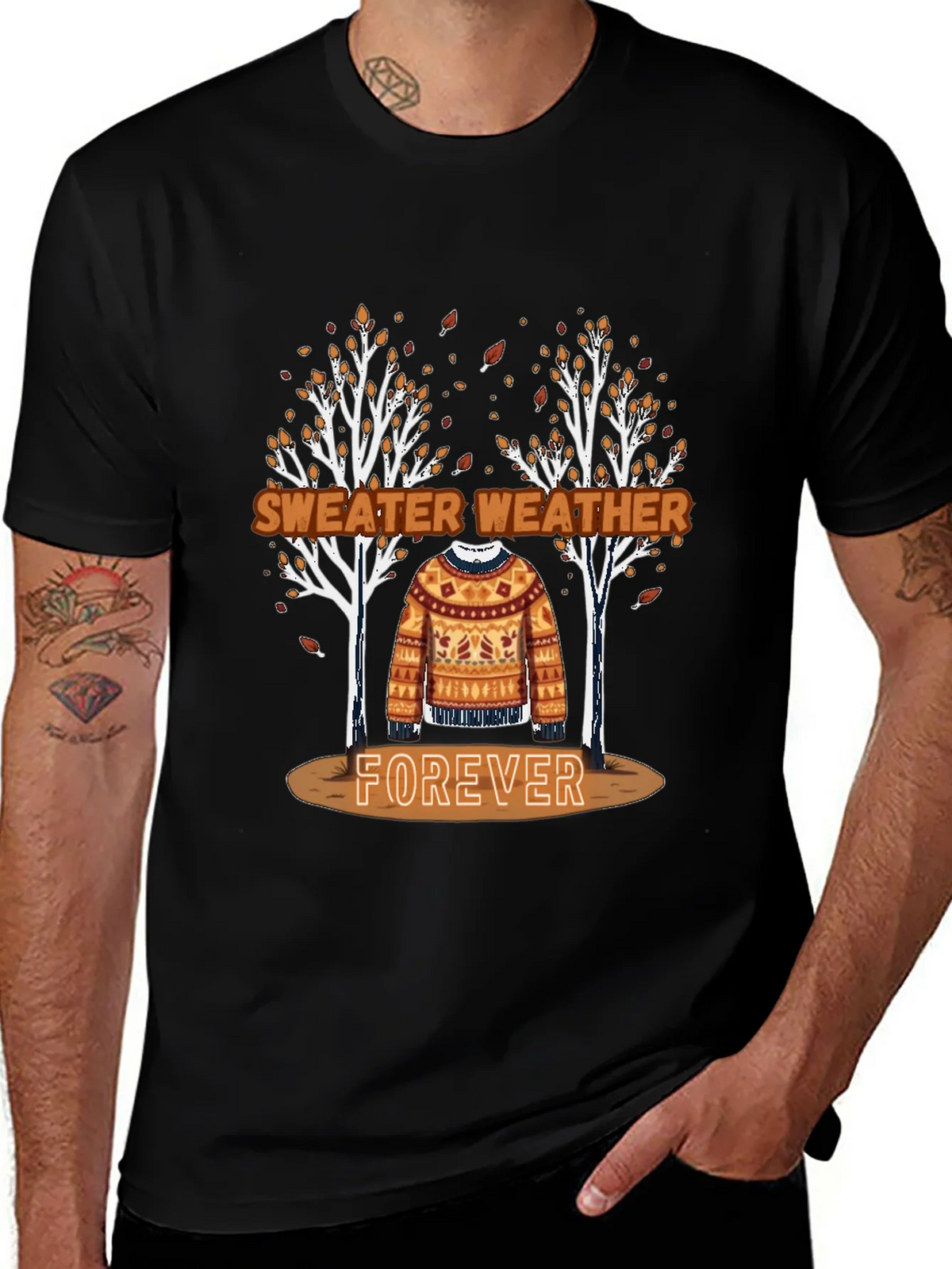 Sweater Weather Forever Tee - Autumn Aesthetic Shirt product image 1
