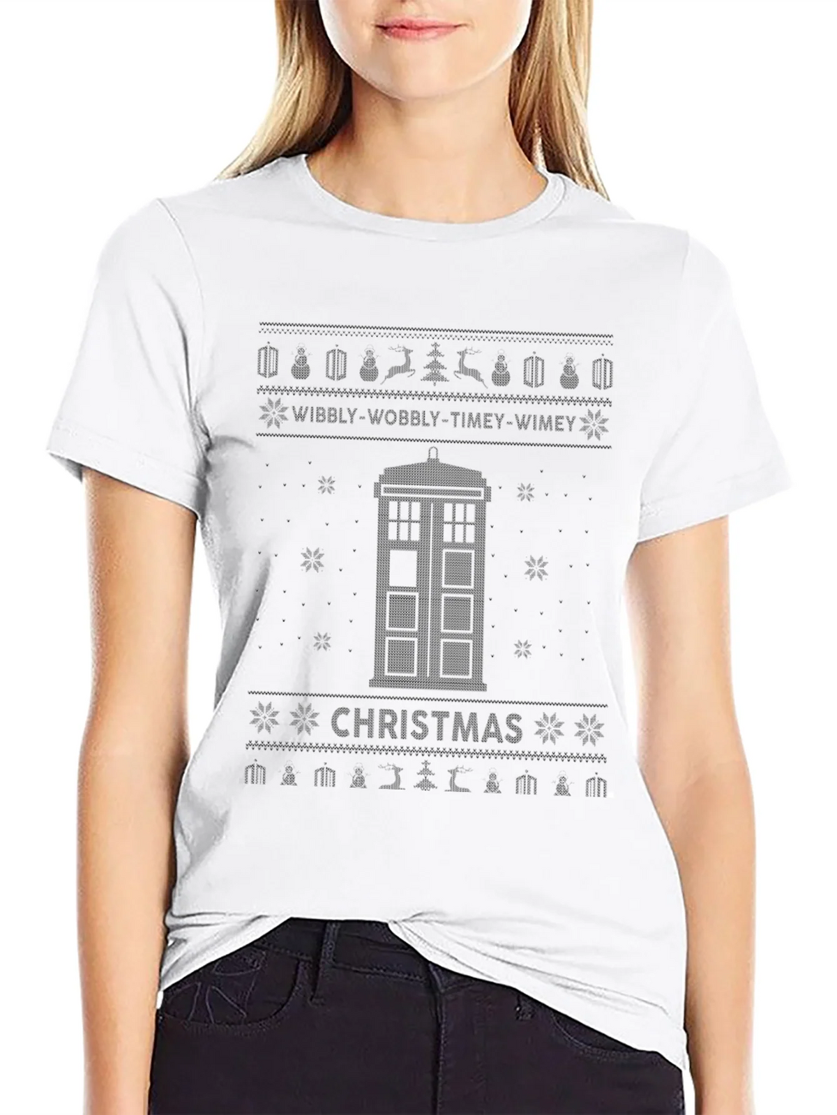 Doctor Who Christmas TARDIS Holiday Sweater Shirt product image 11