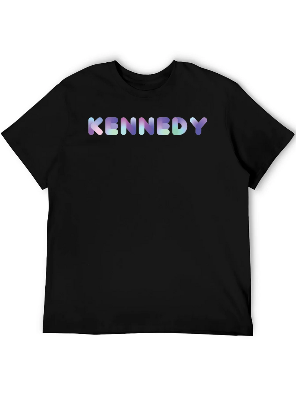 Kennedy Black T-Shirt - Colorful Text Design product image 8