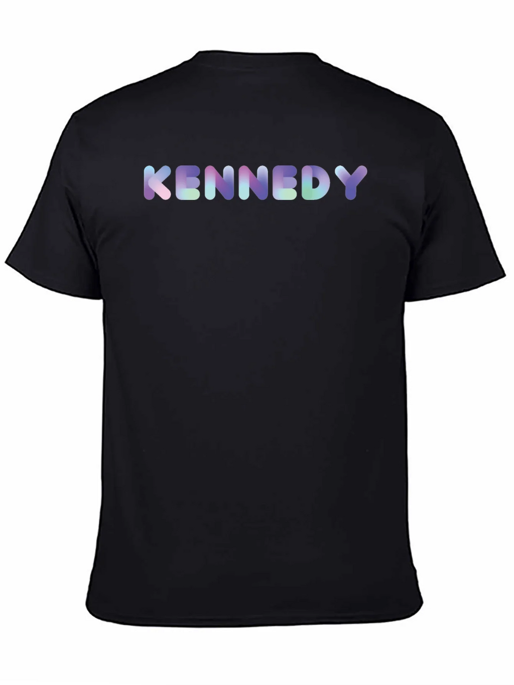 Kennedy Black T-Shirt - Colorful Text Design product image 7