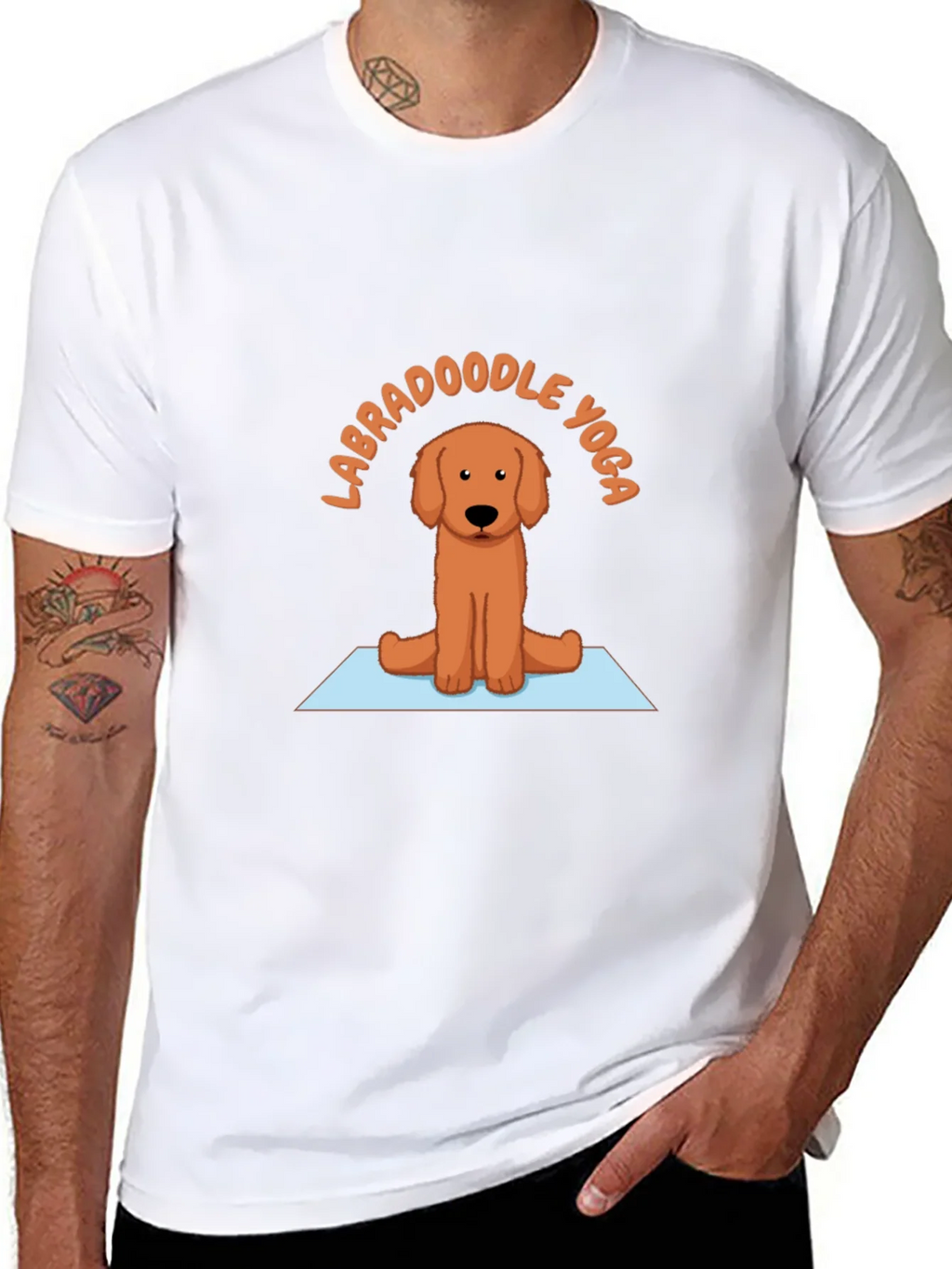 Labradoodle Yoga T-Shirt - Meditating Dog Tee product image 10