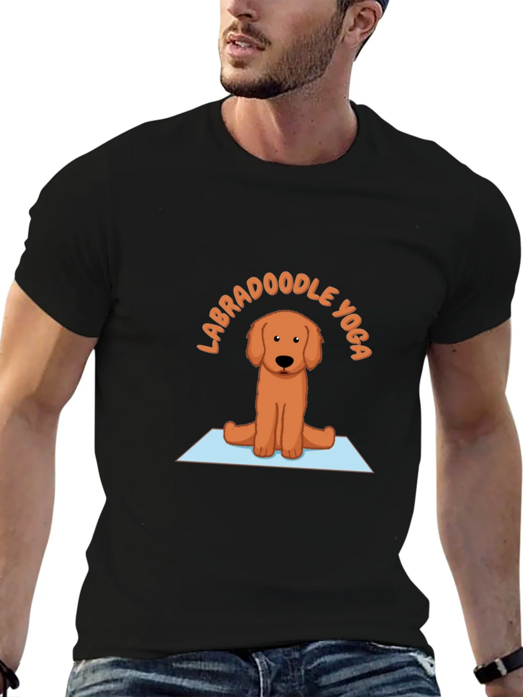Labradoodle Yoga T-Shirt - Meditating Dog Tee product image 9