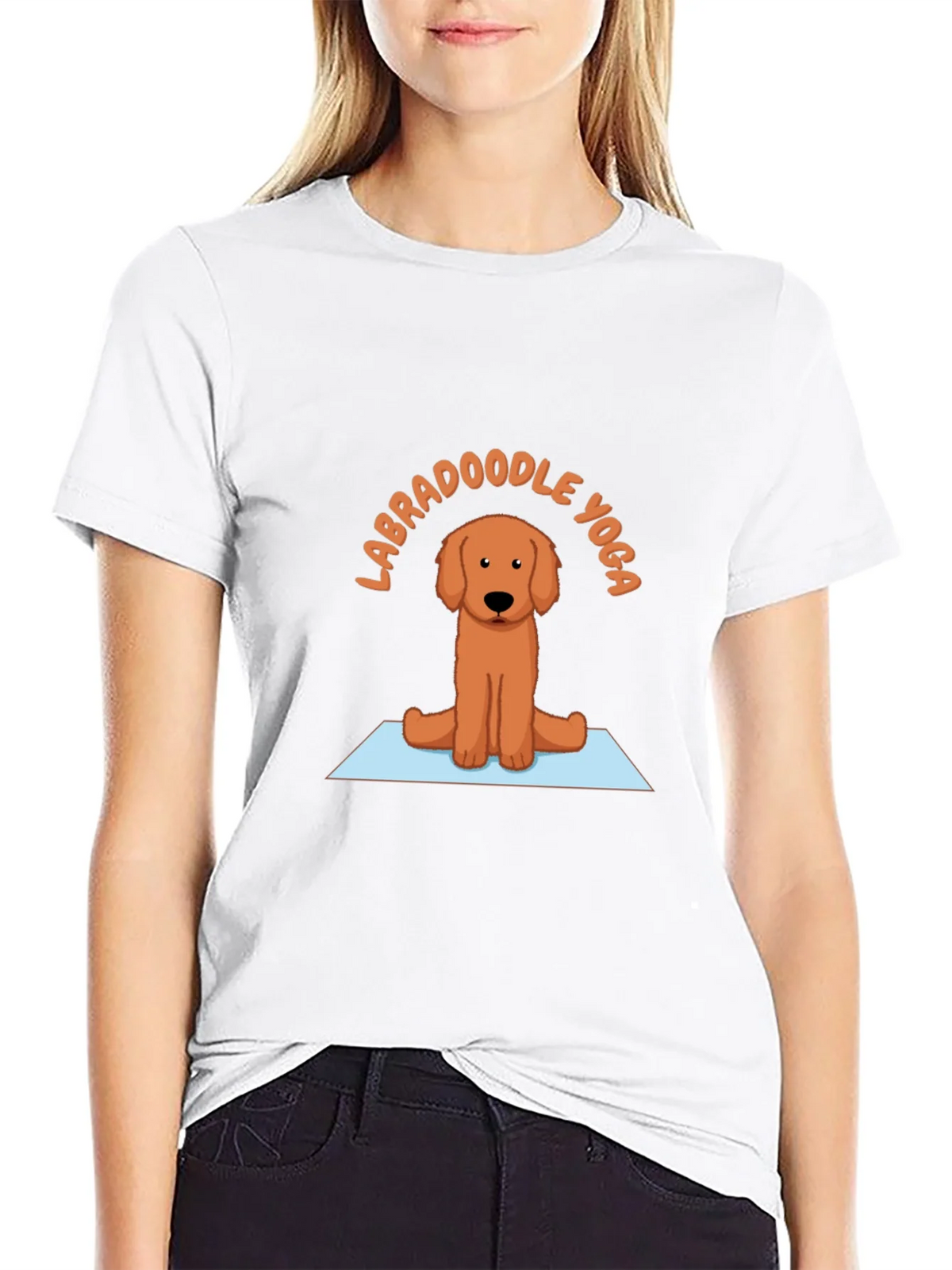 Labradoodle Yoga T-Shirt - Meditating Dog Tee product image 11