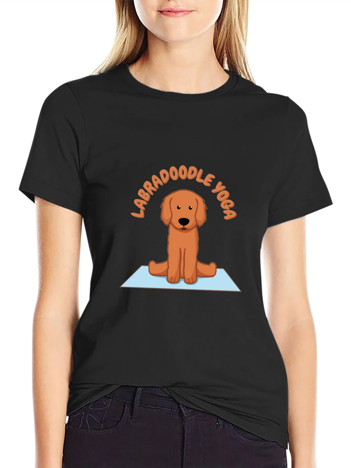 Labradoodle Yoga T-Shirt - Meditating Dog Tee product image 5