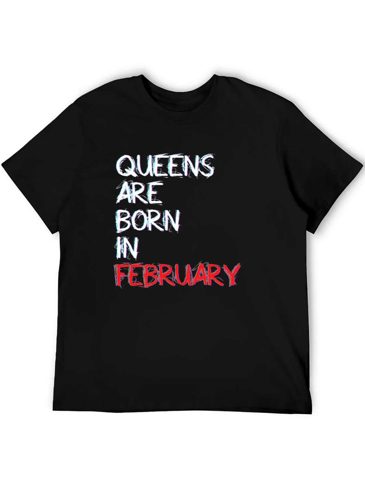 Queens Born in February Black T-Shirt product image 8