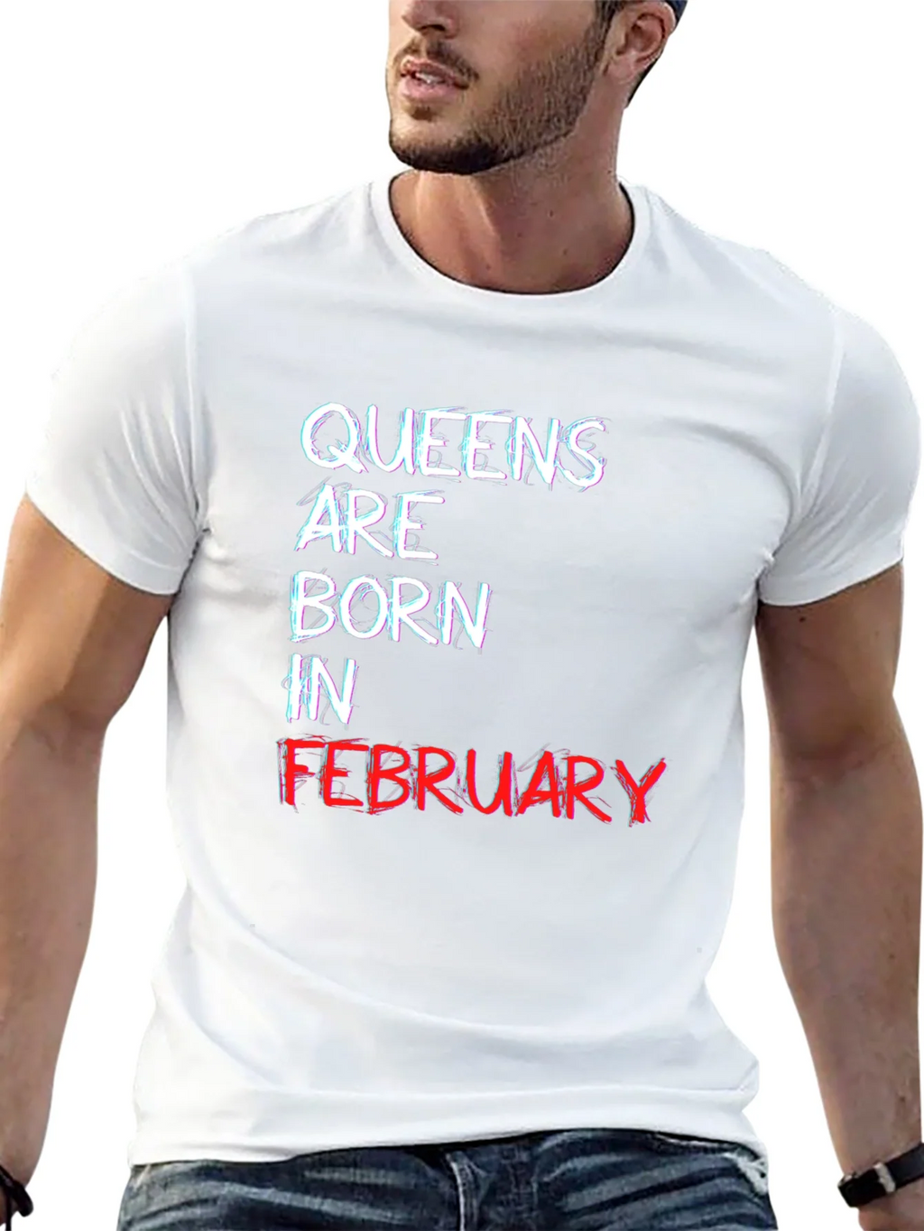 Queens Born in February Black T-Shirt product image 4