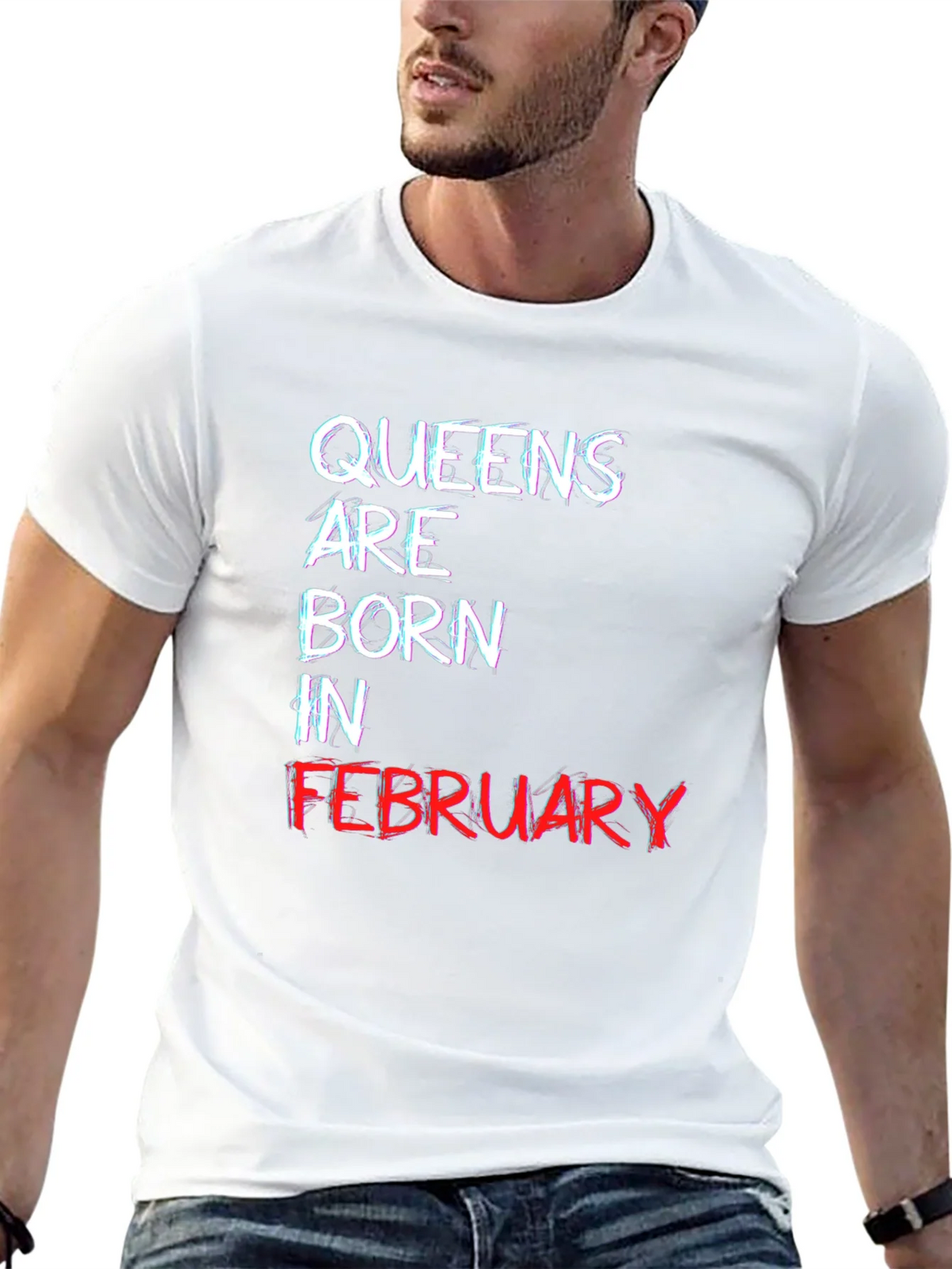 Queens Born in February Black T-Shirt product image 4