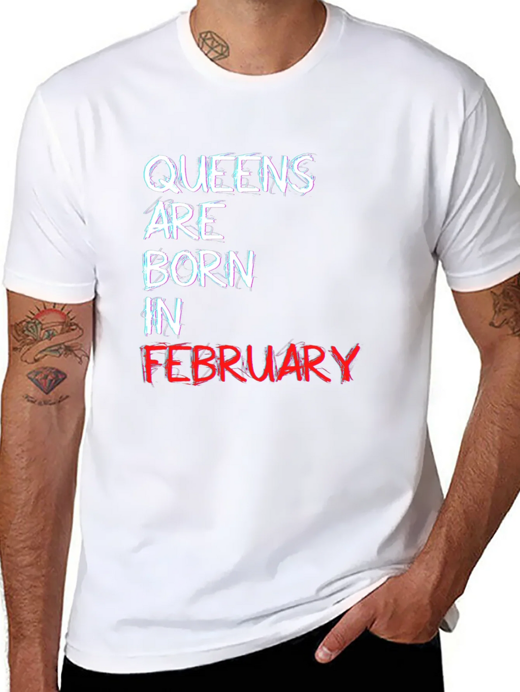 Queens Born in February Black T-Shirt product image 10