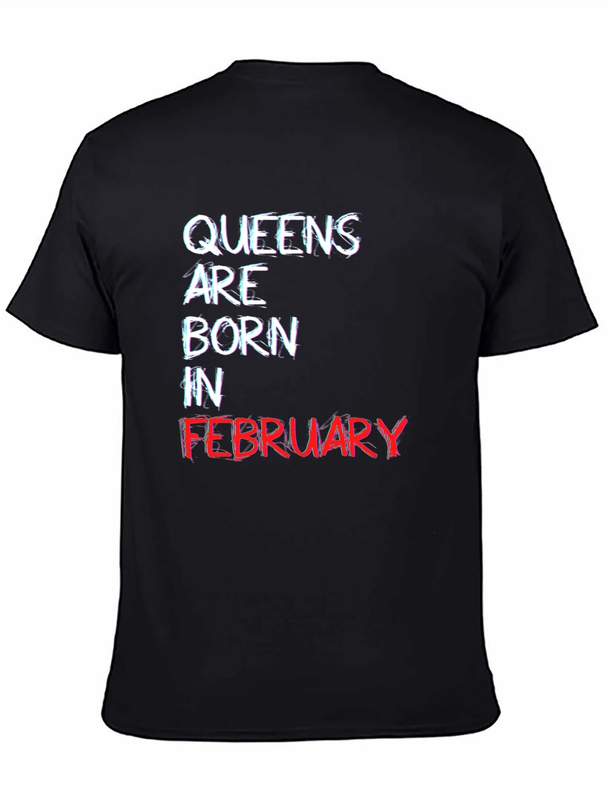 Queens Born in February Black T-Shirt product image 7