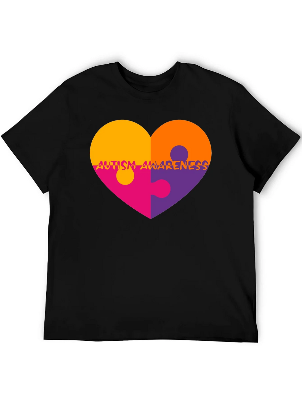 Autism Awareness Heart Puzzle T-Shirt product image 8