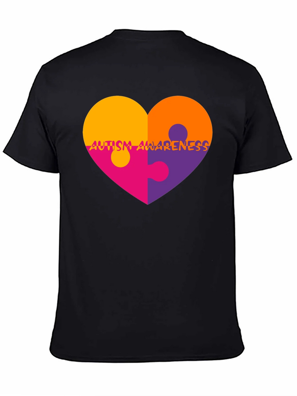 Autism Awareness Heart Puzzle T-Shirt product image 7