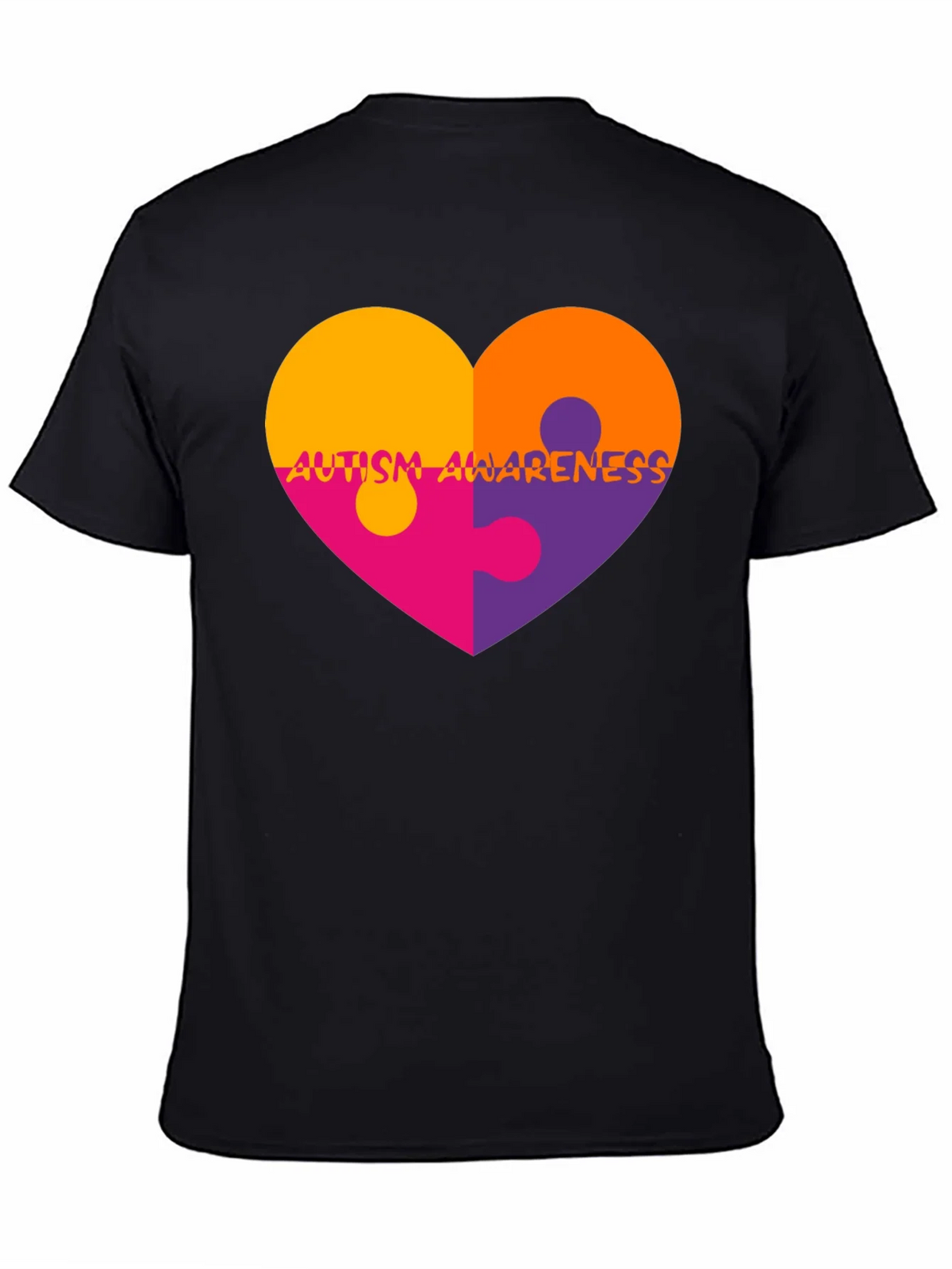 Autism Awareness Heart Puzzle T-Shirt product image 7