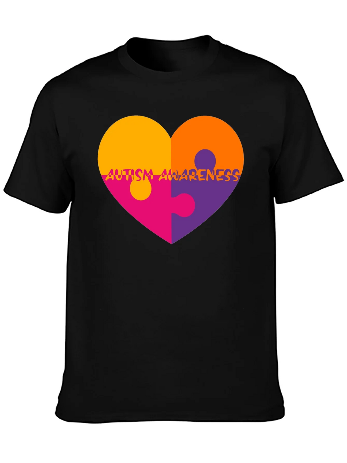 Autism Awareness Heart Puzzle T-Shirt product image 6