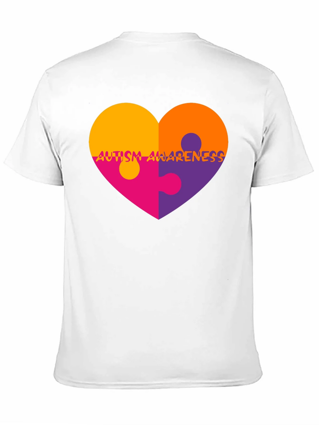 Autism Awareness Heart Puzzle T-Shirt product image 2