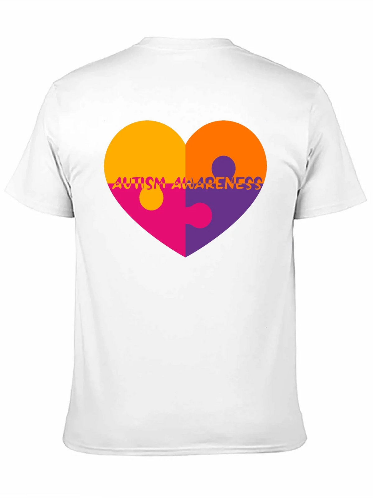 Autism Awareness Heart Puzzle T-Shirt product image 2
