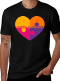 Autism Awareness Heart Puzzle T-Shirt product image 1