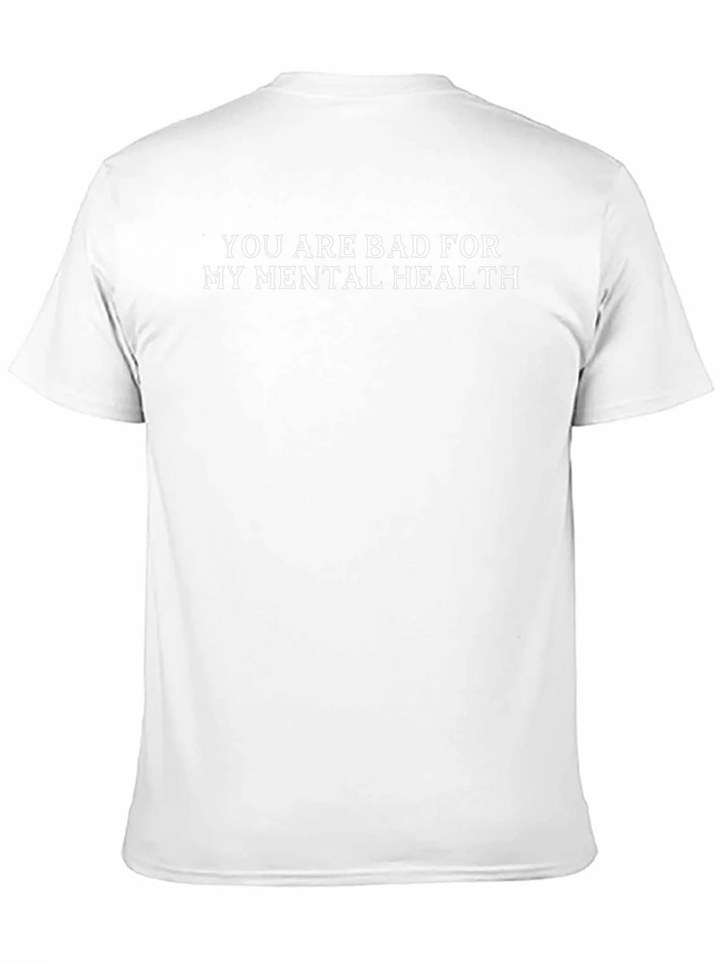 Humorous Bad For My Mental Health Black T-Shirt product image 2