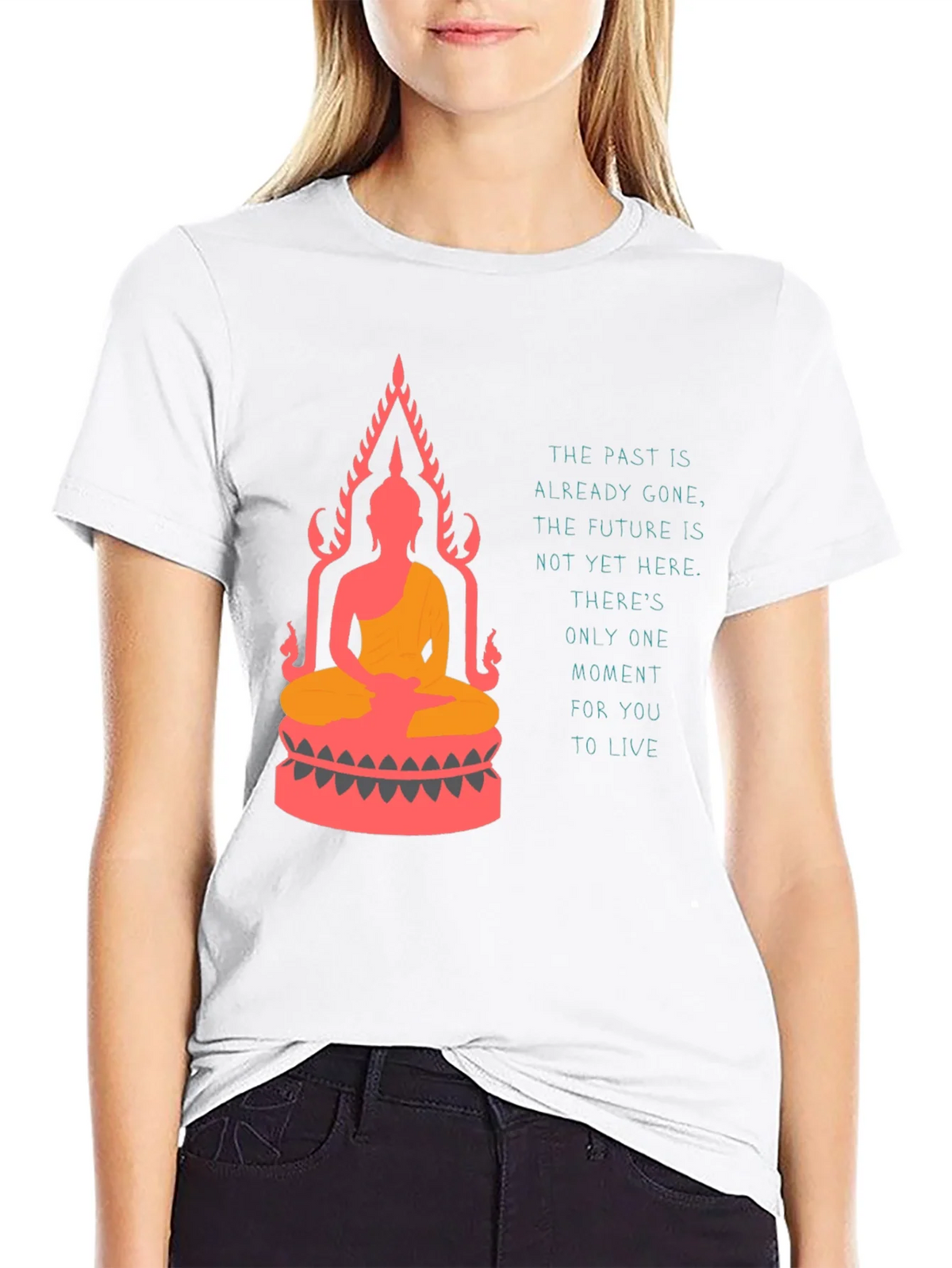 Buddha T-Shirt: Live in the Moment Graphic Tee product image 11