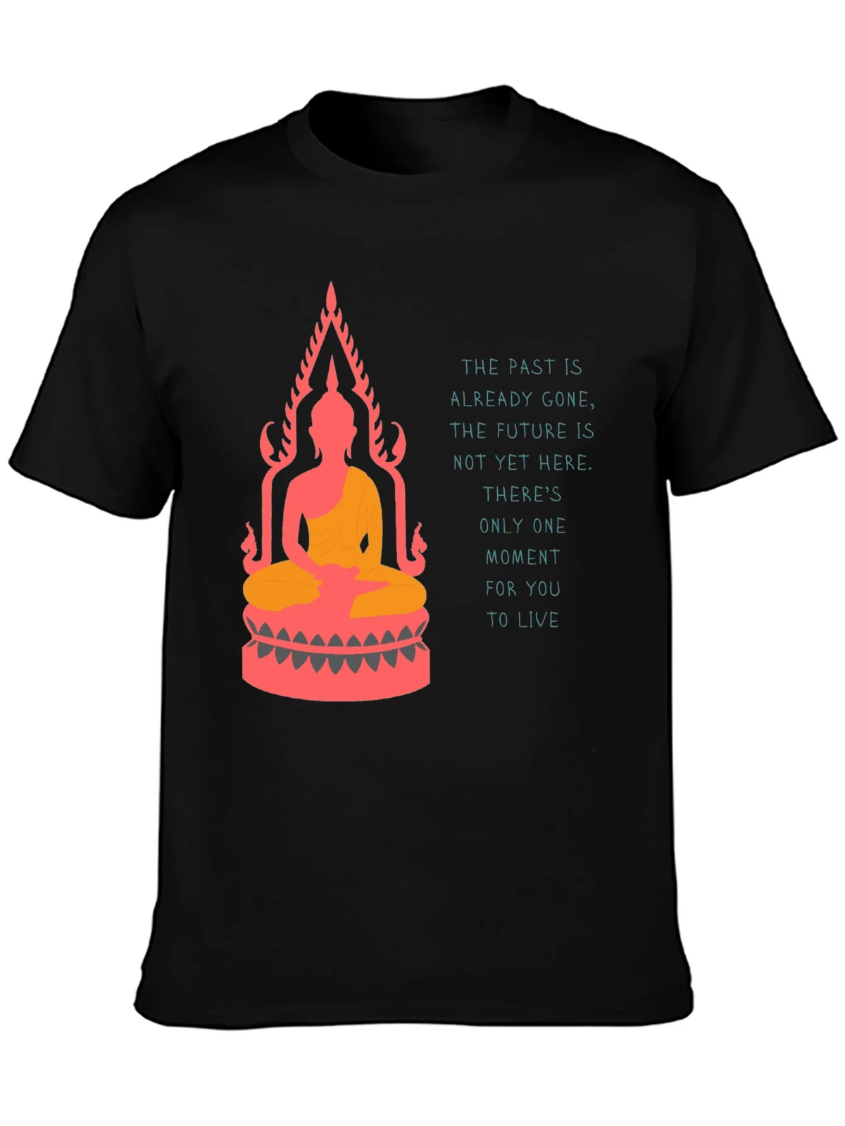 Buddha T-Shirt: Live in the Moment Graphic Tee product image 6
