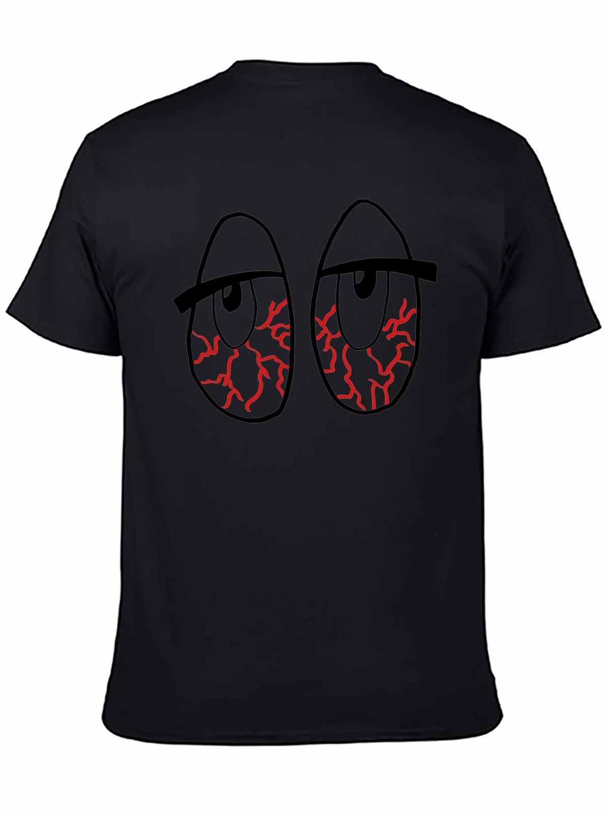 Red Eye Graphic Black T-Shirt product image 7