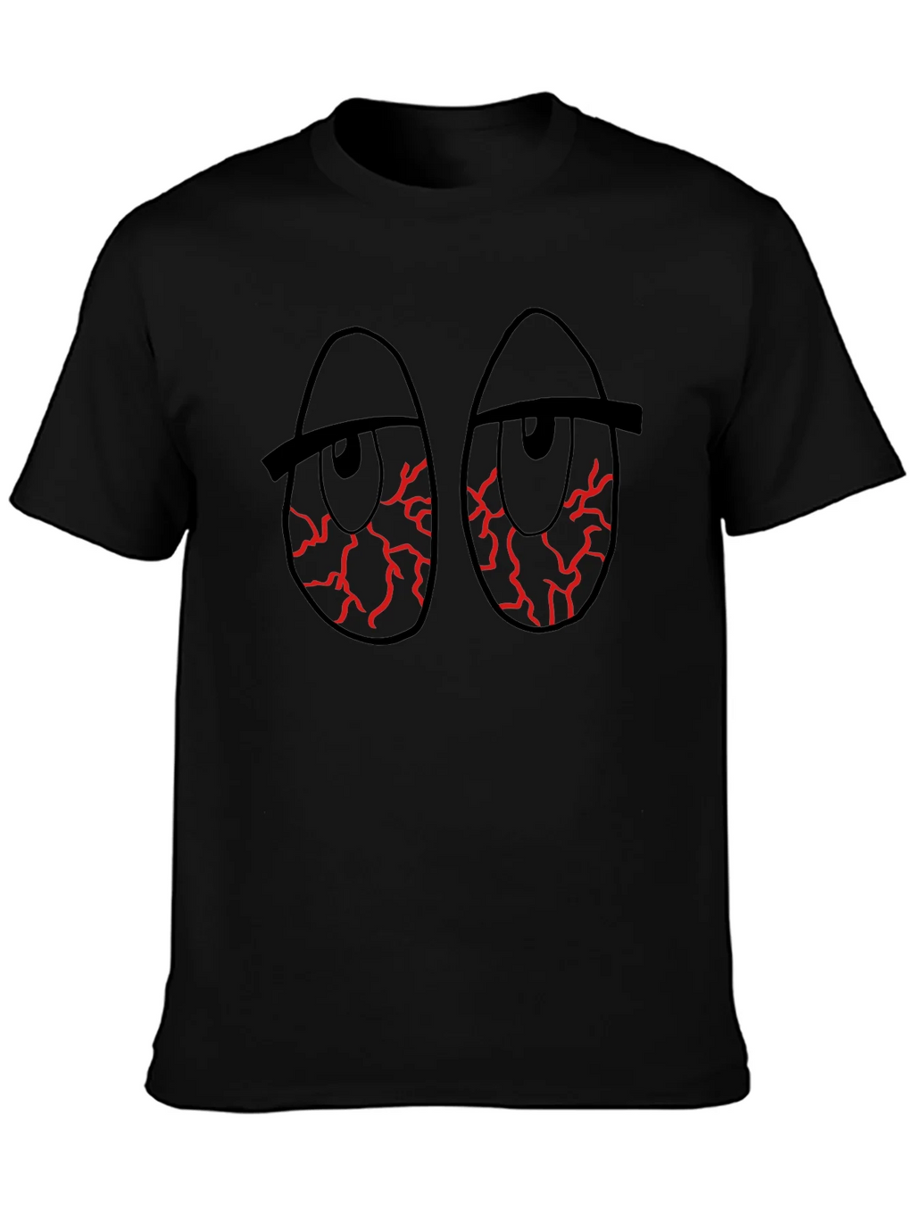 Red Eye Graphic Black T-Shirt product image 6