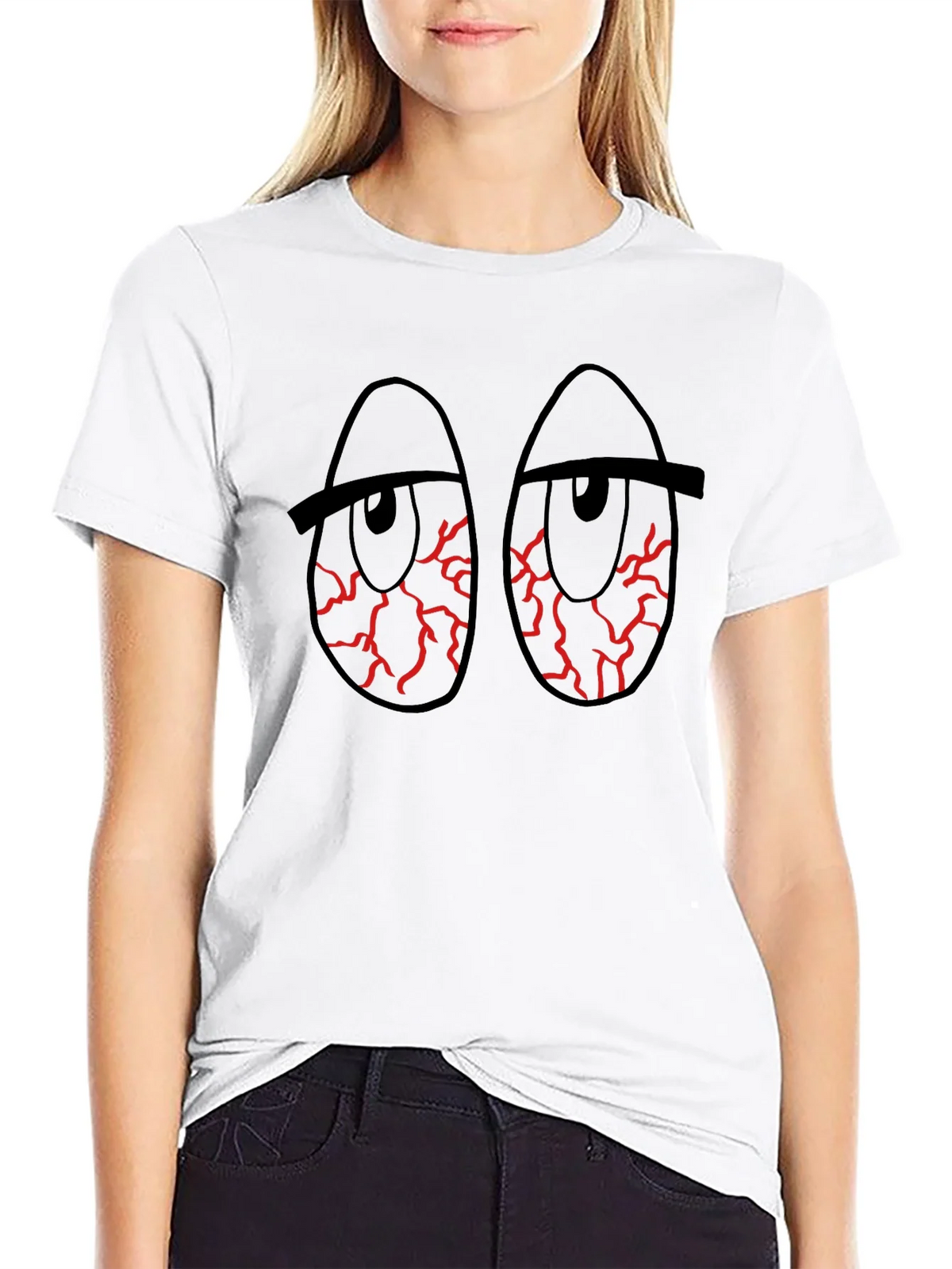 Red Eye Graphic Black T-Shirt product image 11