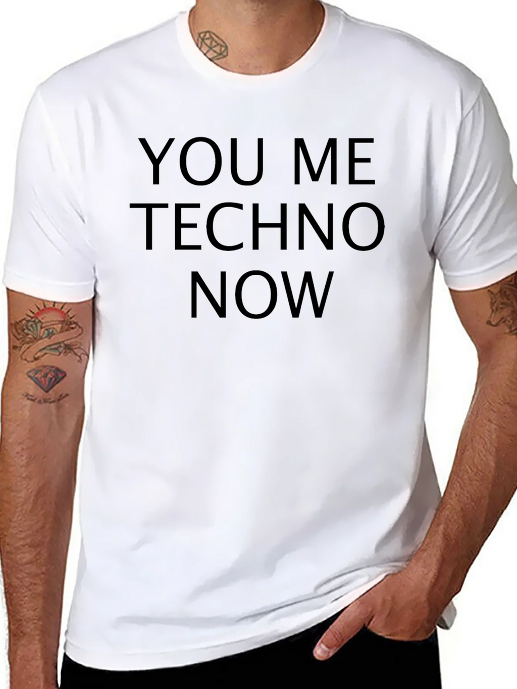 You Me Techno Now Black T-Shirt product image 10