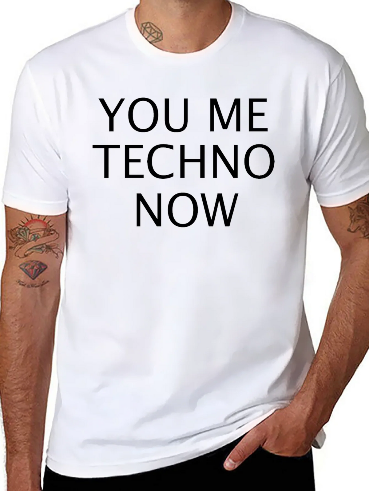 You Me Techno Now Black T-Shirt product image 10