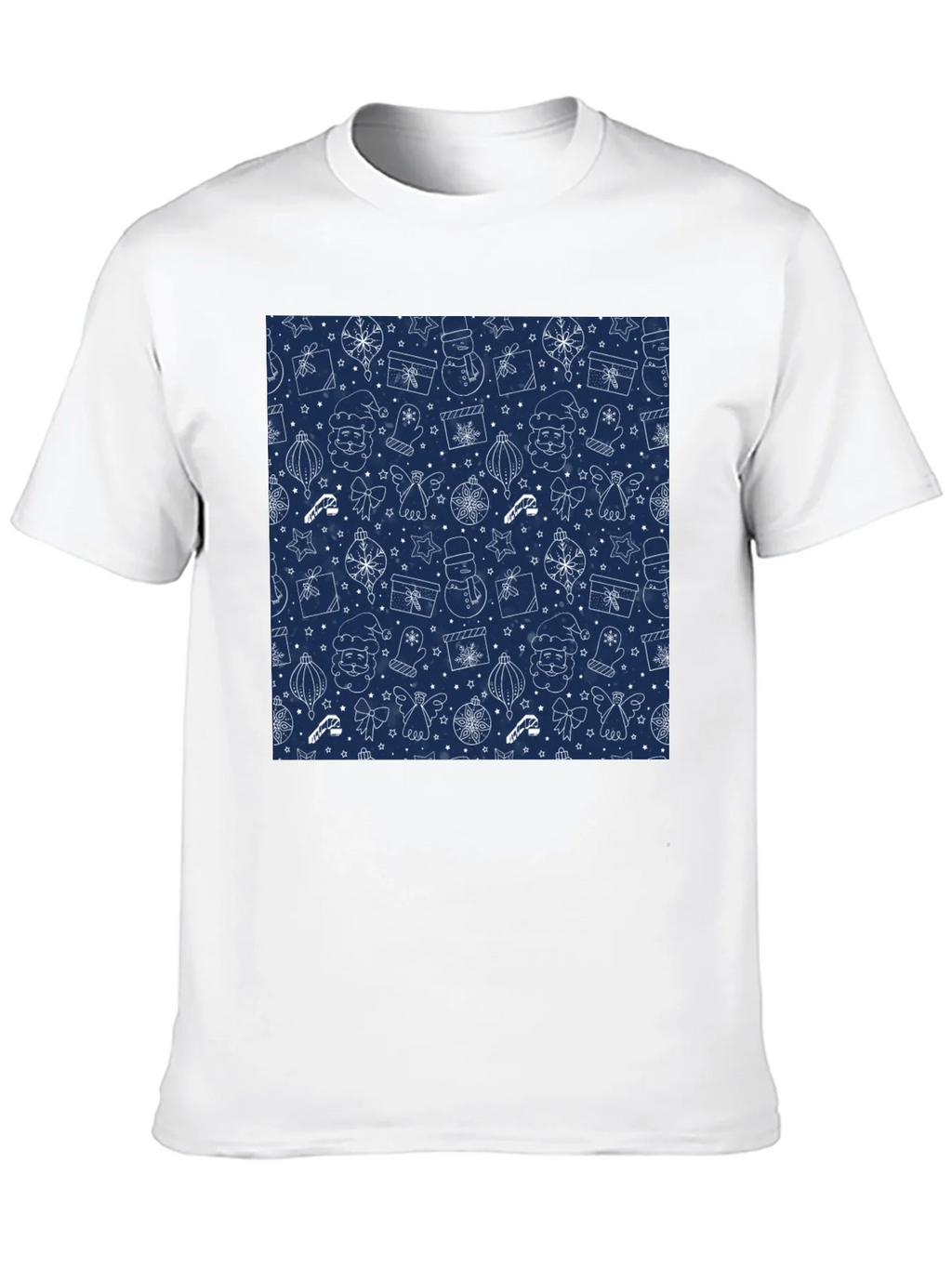 Festive Holiday Print T-Shirt - Mens Black Tee product image 12