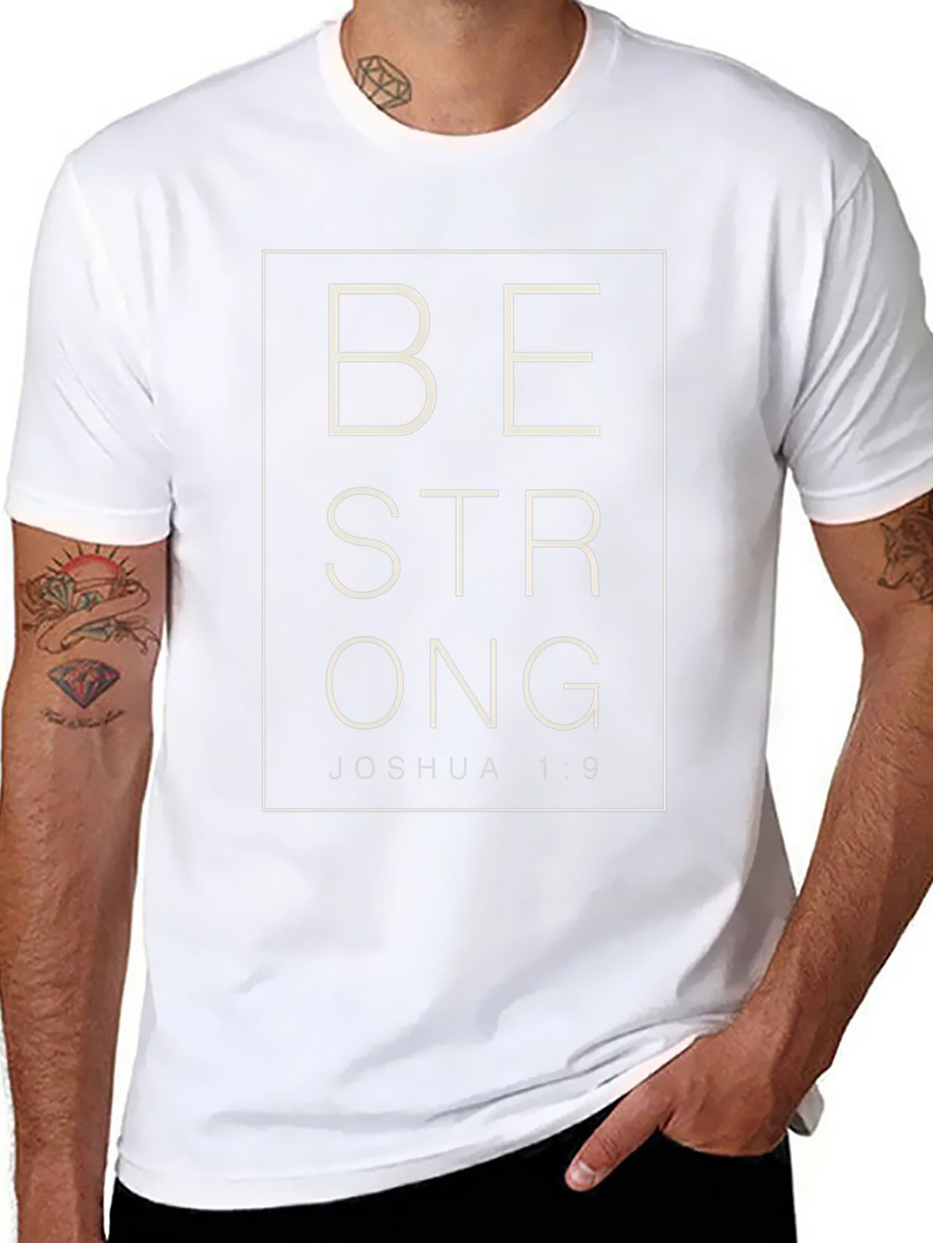 Be Strong Joshua 1:9 Graphic T-Shirt product image 10