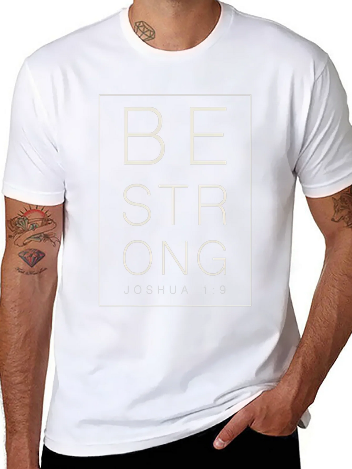 Be Strong Joshua 1:9 Graphic T-Shirt product image 10