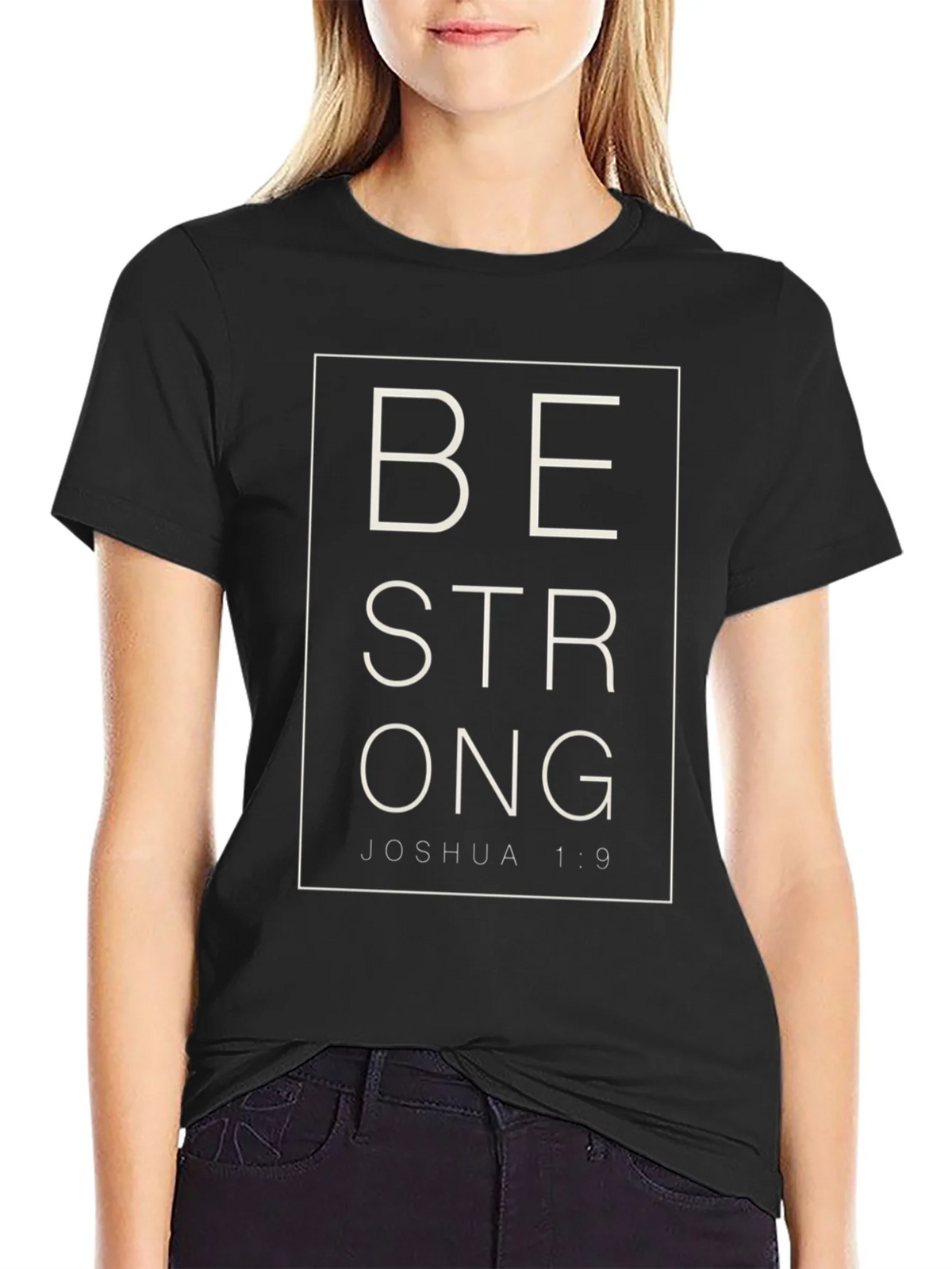 Be Strong Joshua 1:9 Graphic T-Shirt product image 5