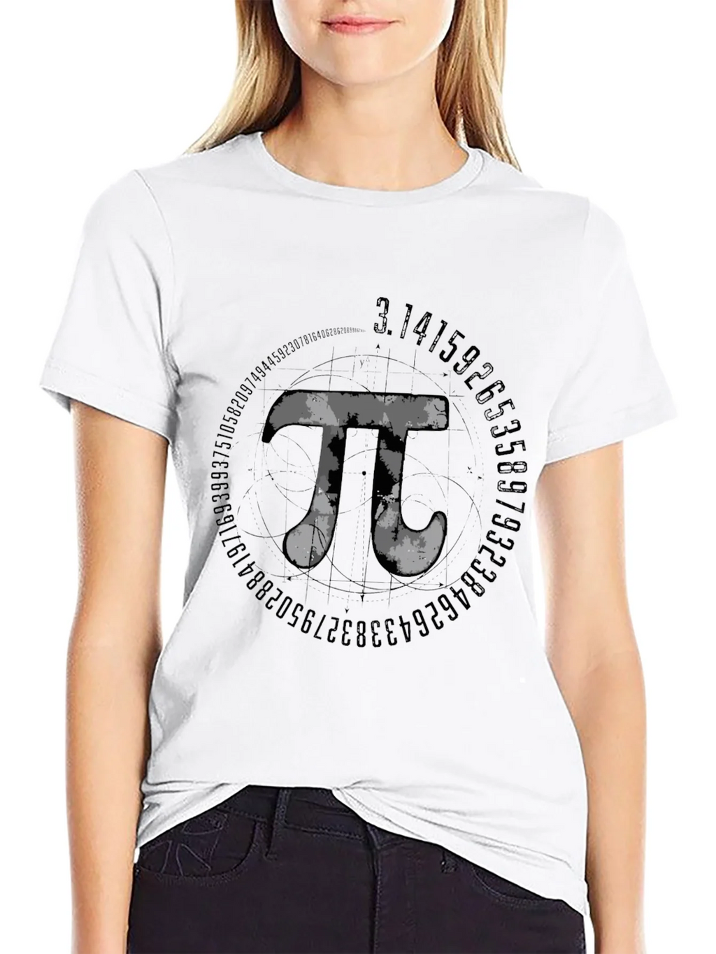 Math Pi Symbol Graphic Tee - Black product image 11