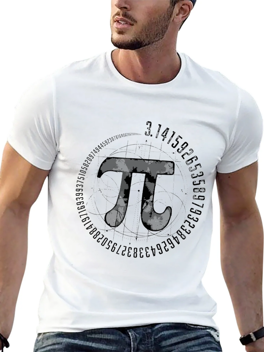 Math Pi Symbol Graphic Tee - Black product image 4