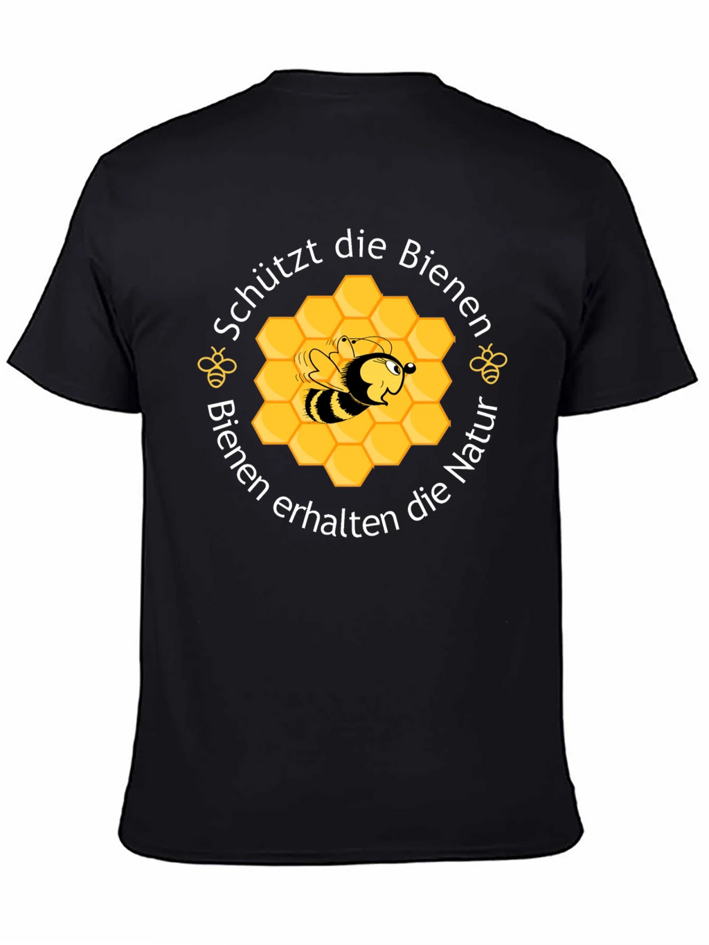 Save the Bees Graphic Tee - Black Cotton product image 7