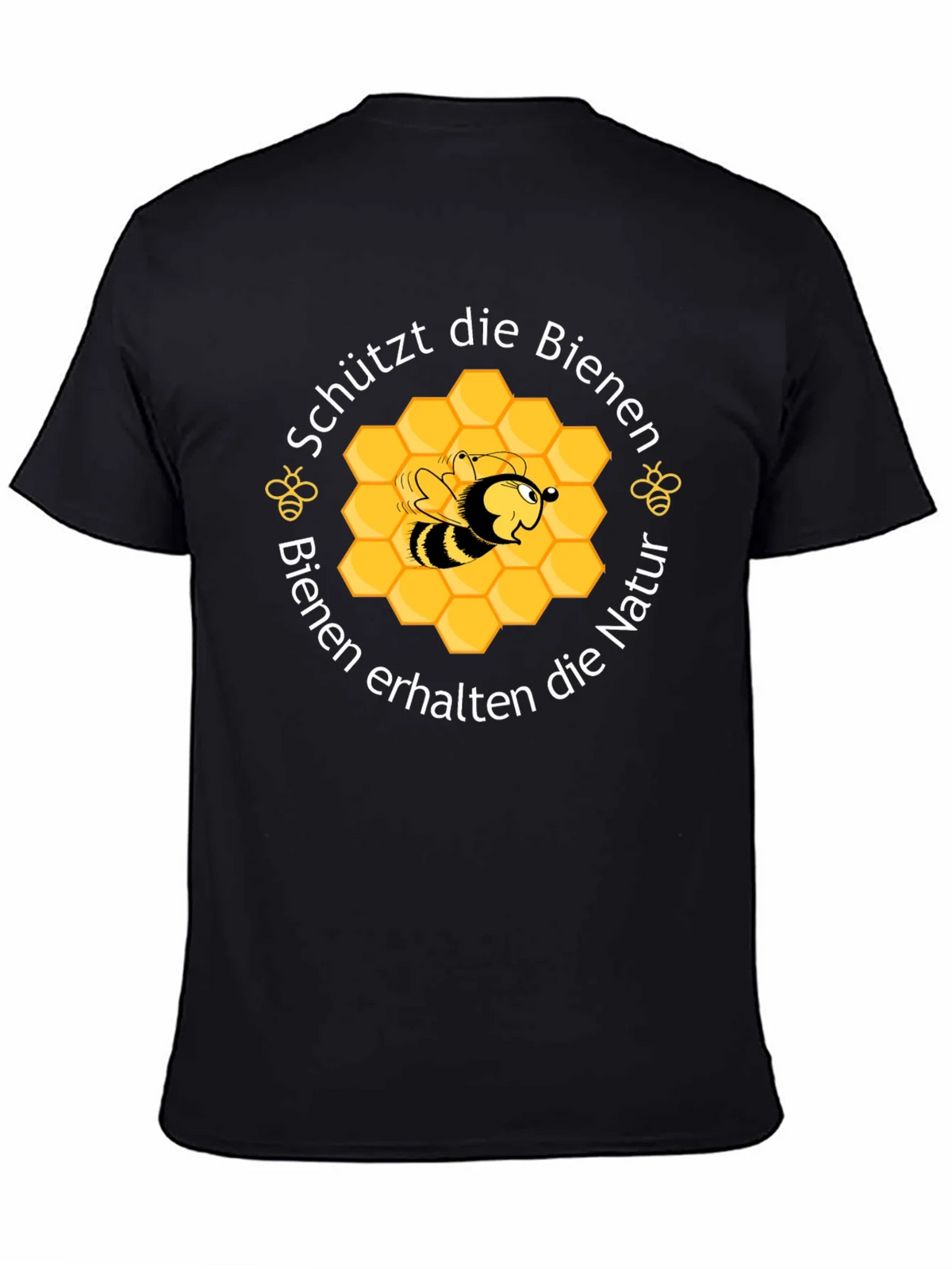 Save the Bees Graphic Tee - Black Cotton product image 7