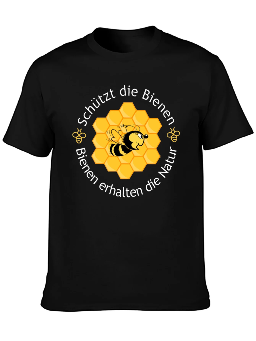 Save the Bees Graphic Tee - Black Cotton product image 6