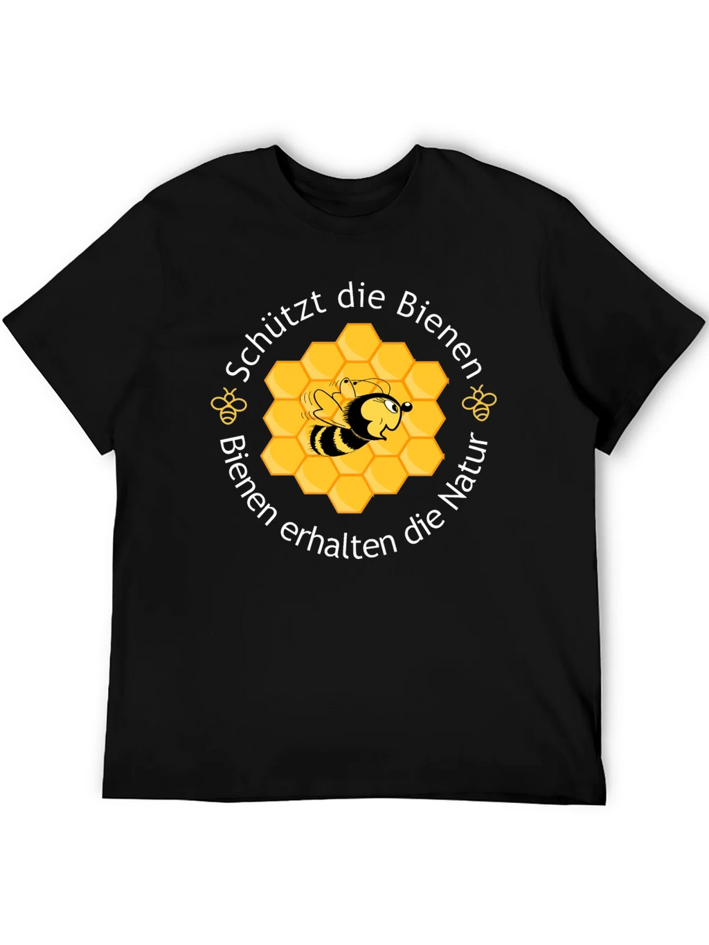 Save the Bees Graphic Tee - Black Cotton product image 8