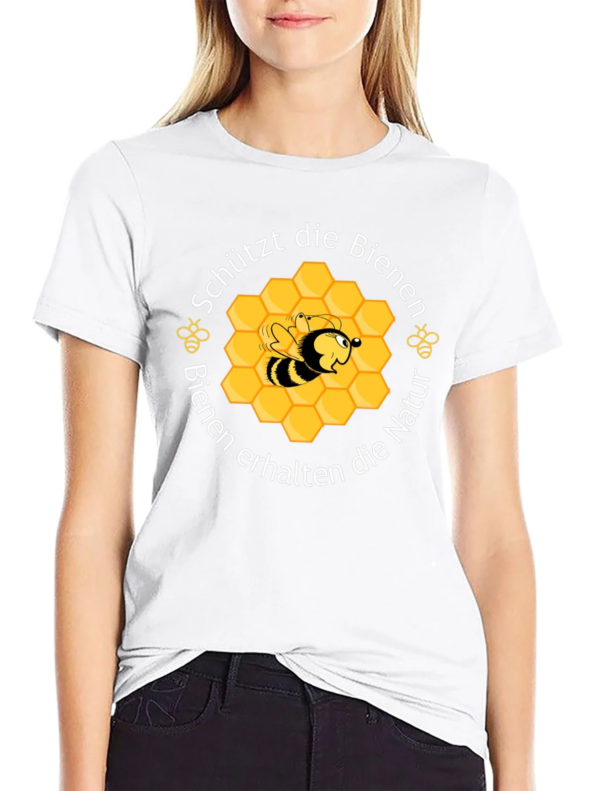 Save the Bees Graphic Tee - Black Cotton product image 11