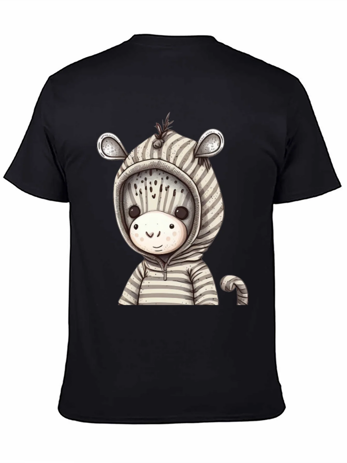 Zebra Hoodie T-Shirt: Cute Cartoon Animal Tee product image 7
