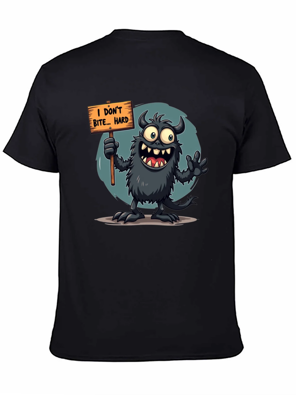 Funny Monster Graphic Tee - I Dont Bite... Hard product image 7