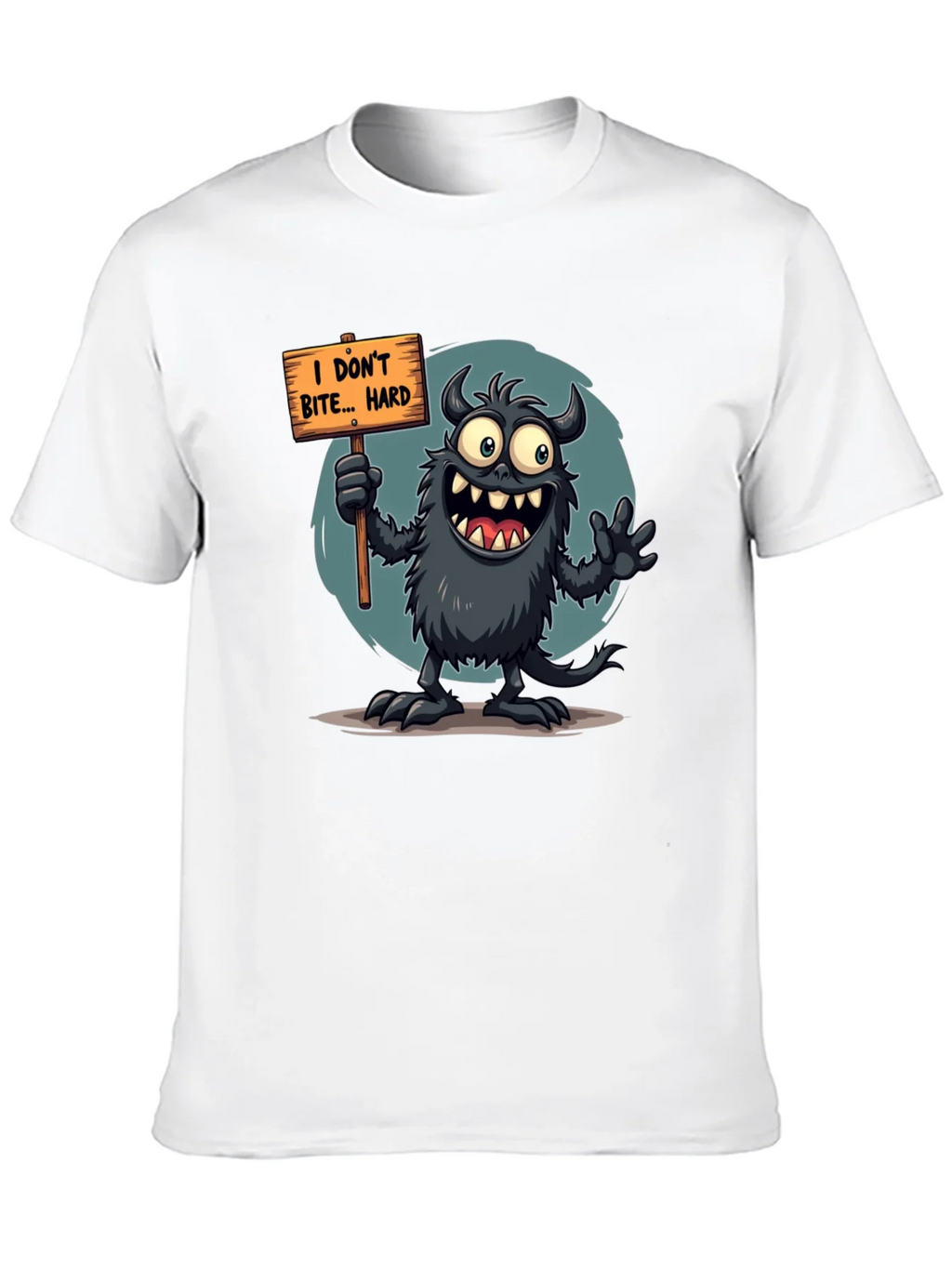 Funny Monster Graphic Tee - I Dont Bite... Hard product image 12