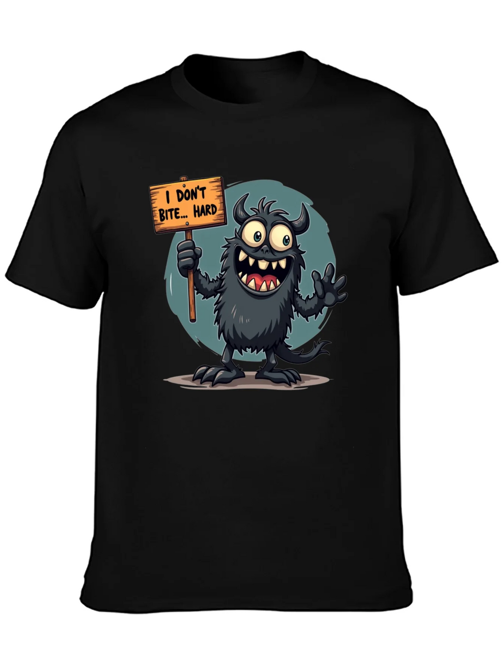 Funny Monster Graphic Tee - I Dont Bite... Hard product image 6