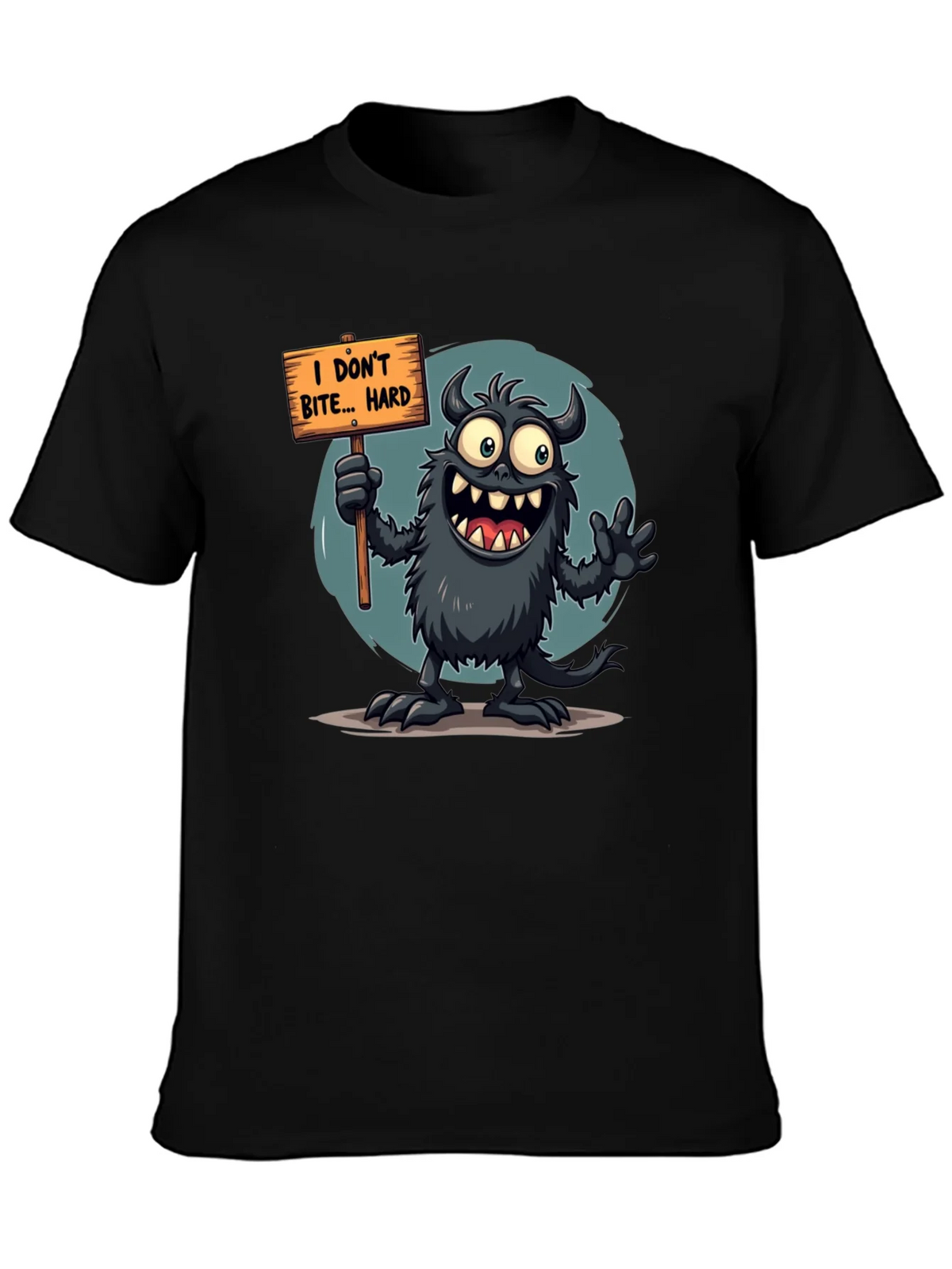 Funny Monster Graphic Tee - I Dont Bite... Hard product image 6
