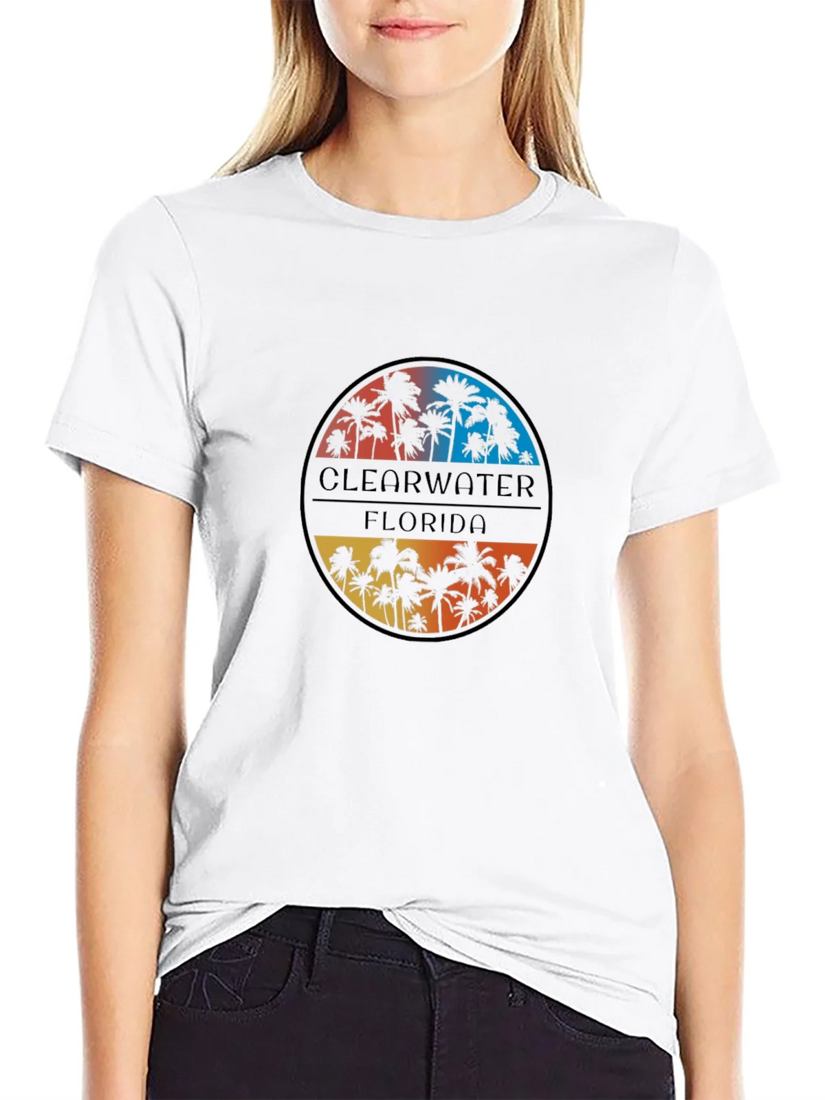 Clearwater Florida Palm Tree T-Shirt product image 11