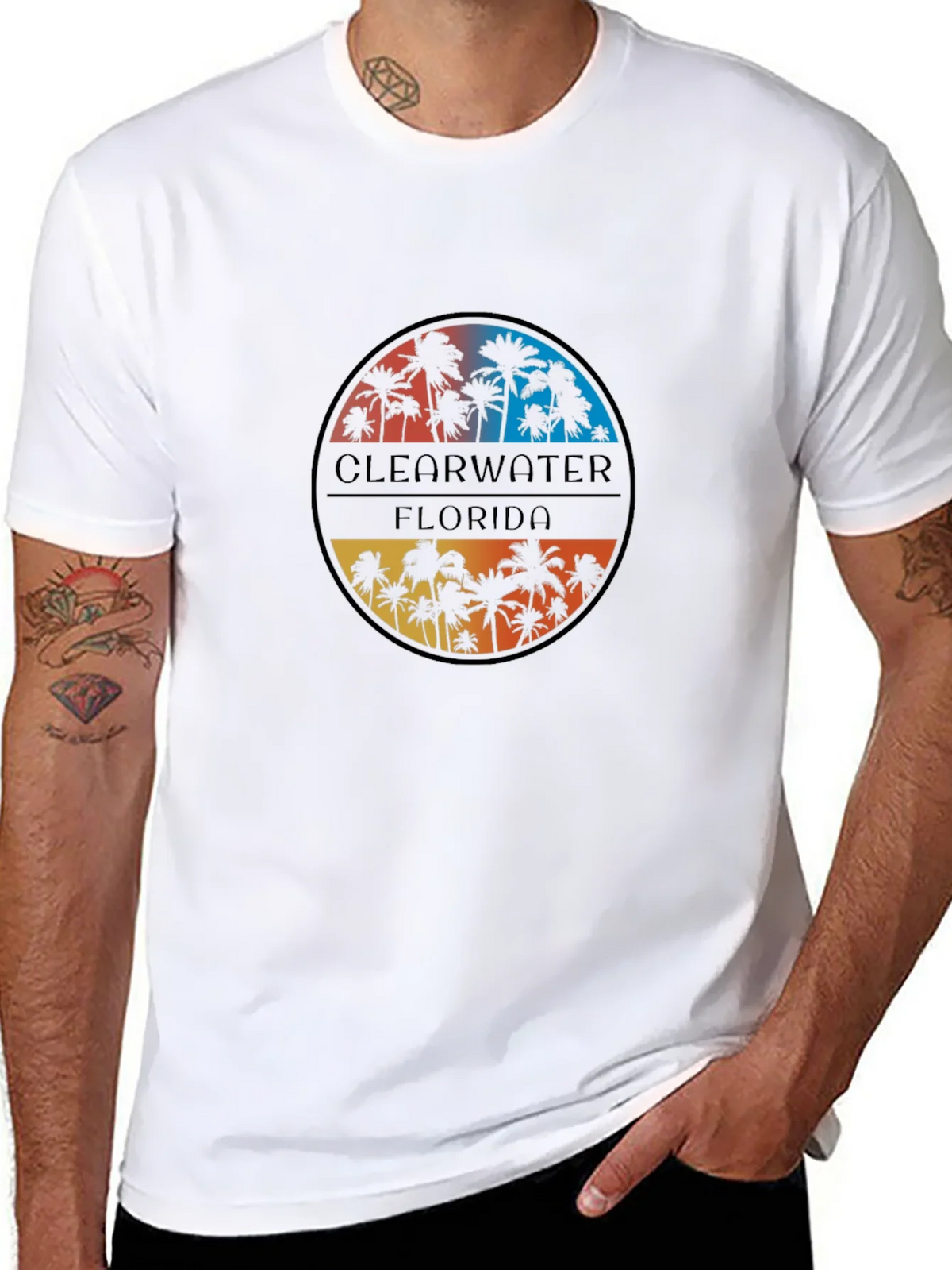 Clearwater Florida Palm Tree T-Shirt product image 10