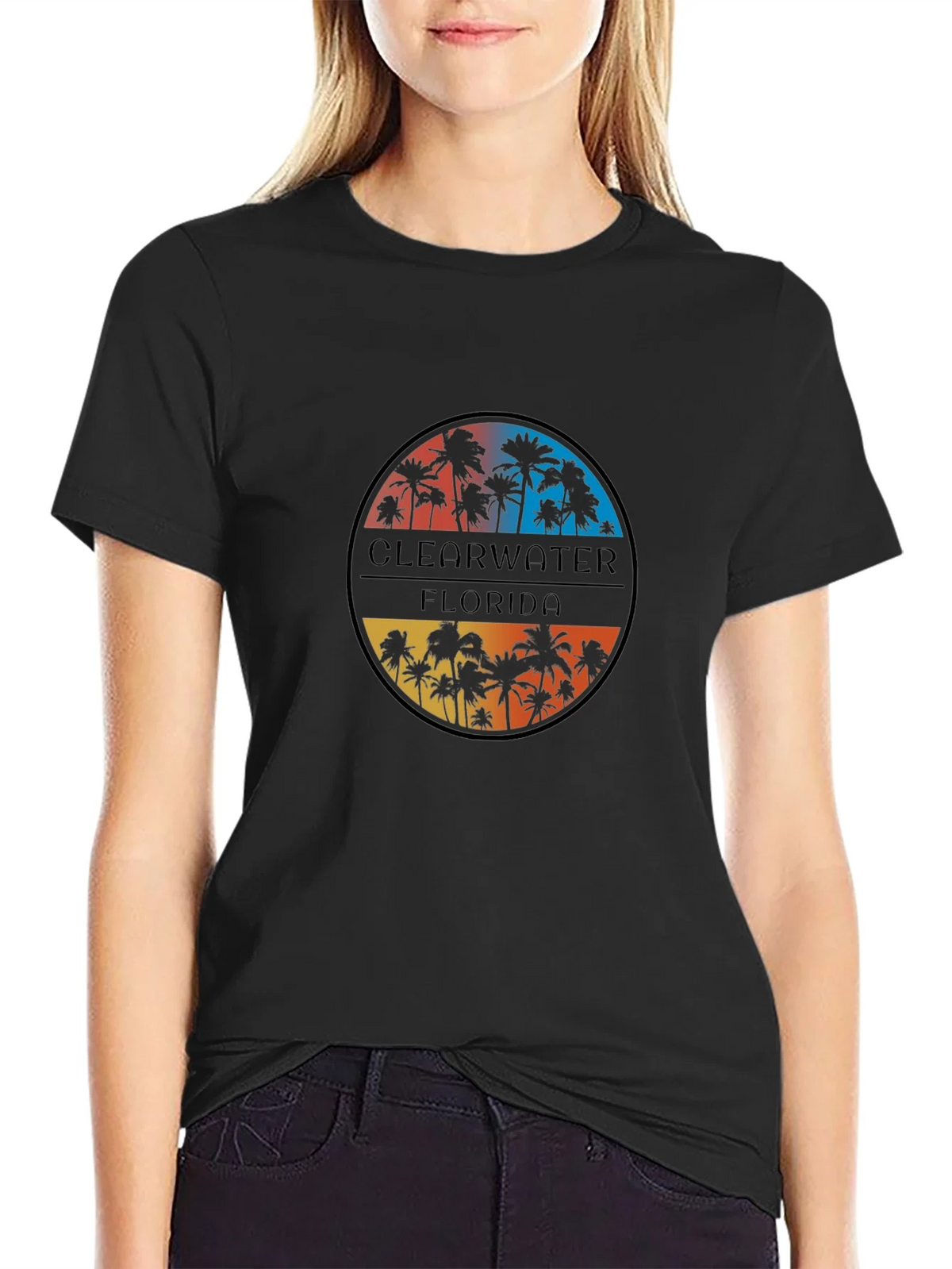 Clearwater Florida Palm Tree T-Shirt product image 5