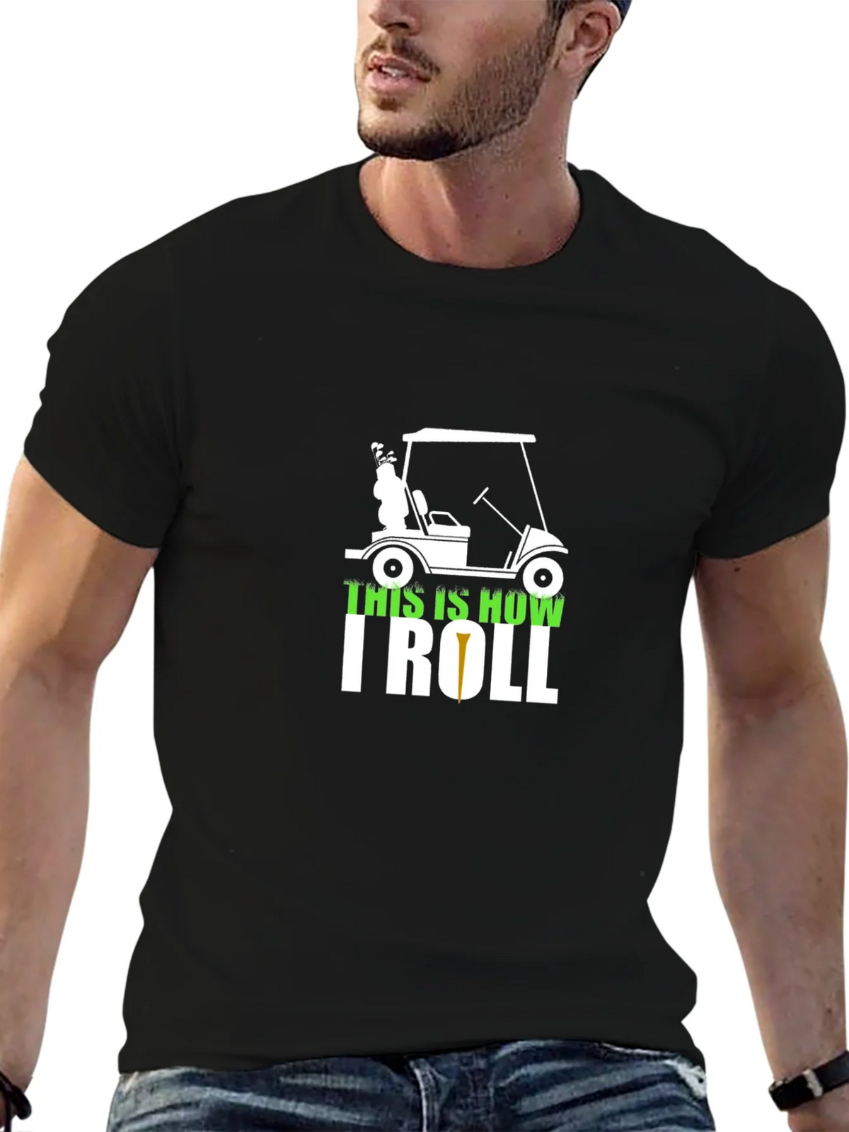 Golf Cart T-Shirt - This is How I Roll Tee product image 9